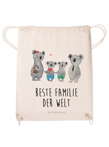 Mr. & Mrs. Panda gymnastiktasche Koala Familie zwei mit Spruch in Creme