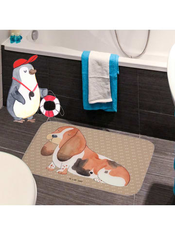 Mr. & Mrs. Panda Teppich Bad Hund Basset Hound ohne Spruch in Hundeglück