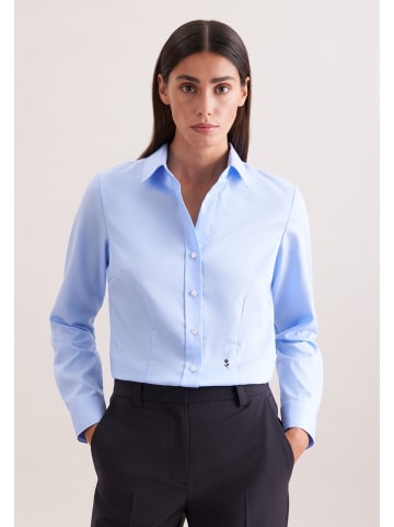 Seidensticker Hemdbluse Slim in Mittelblau