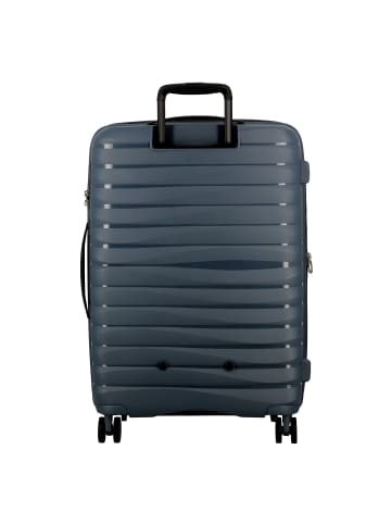 Jump Xwave 4 Rollen Trolley 66 cm mit Dehnfalte in bleu nuit