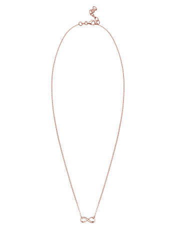 Elli Halskette 925 Sterling Silber Infinity in Rosegold