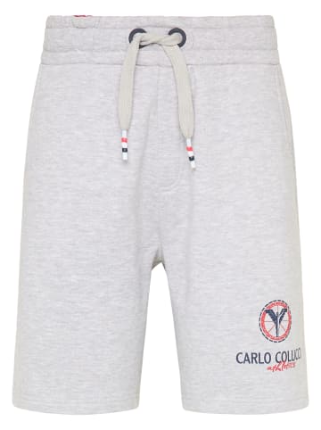 Carlo Colucci Sweatshorts Contarino in Grau Meliert