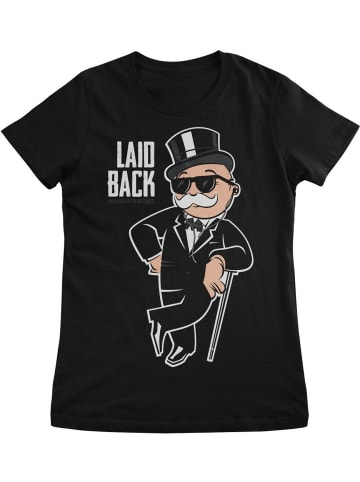 Monopoly Shirt "Mr Monopoly Laid Back Girly Tee" in Schwarz