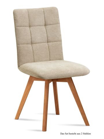 58 aufm Kessel ESSZIMMERSTUHL (2er-Set) Dinny 47x91x60 Eiche geölt/Natur