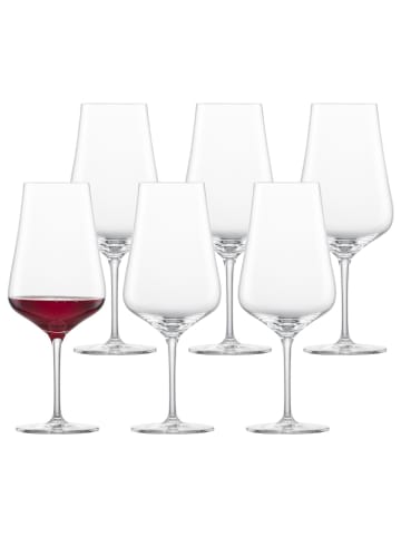 Schott Zwiesel 6er Set Bordeaux Rotweinglas Fine 660 ml in transparent