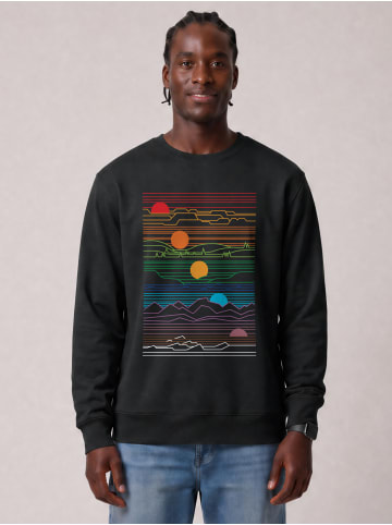 wat? Apparel Sweatshirt Sun And Moon in Schwarz