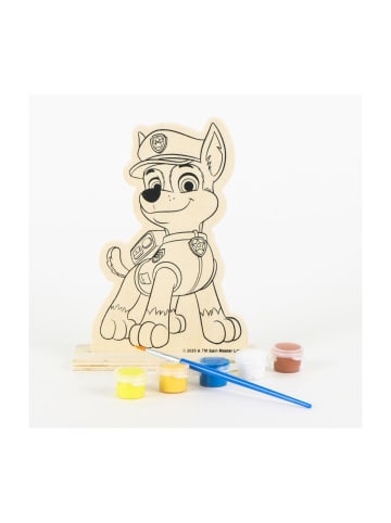 Paw Patrol Chase Holzfigur DIY Bastelset zum Bemalen
