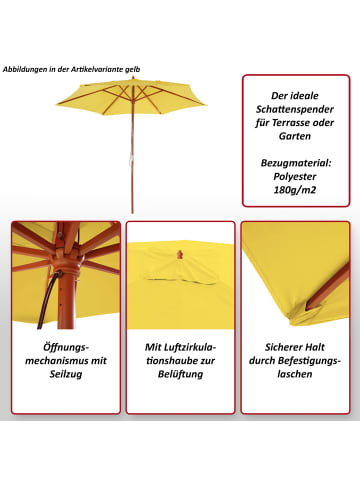 MCW Sonnenschirm Lissabon, Rot