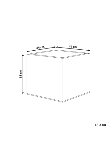 Beliani Outdoor Blumentopf FEIYAN in Schwarz - (W) 44 x (H) 38 x (L) 44 cm