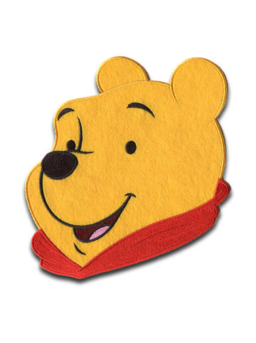 Disney Winnie Puuh Xl KopfApplikation Bügelbild inGelb