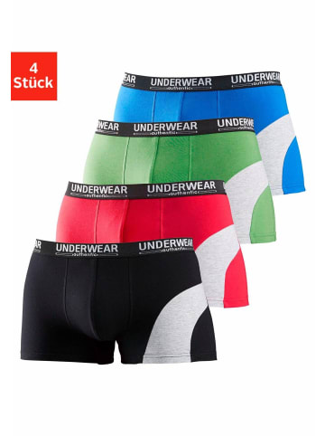 AUTHENTIC UNDERWEAR Boxer in schwarz, rot, grün, blau