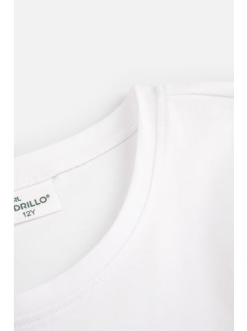 Coccodrillo T-Shirt mit kurzen Ärmeln in weiß