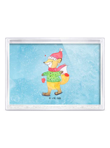 Mr. & Mrs. Panda Mini-Bilderrahmen Fuchs  Schlittschuhe ohne Spruch in Eisblau