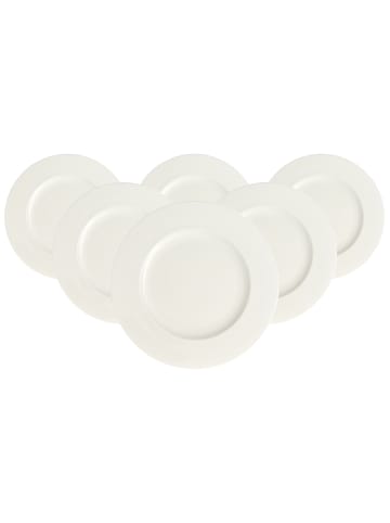 Villeroy & Boch 6er Set Frühstücksteller Royal ø 24,5 cm weiß in weiß