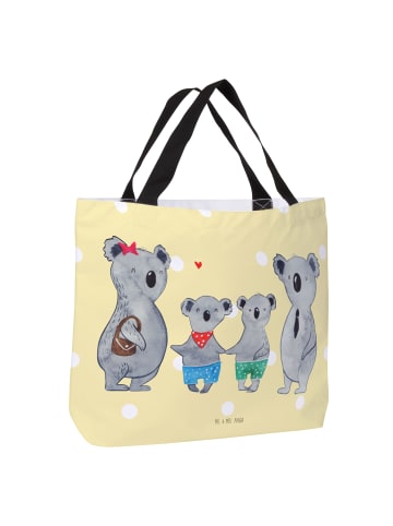 Mr. & Mrs. Panda Stofftasche Koala Familie zwei ohne Spruch in Gelb Pastell