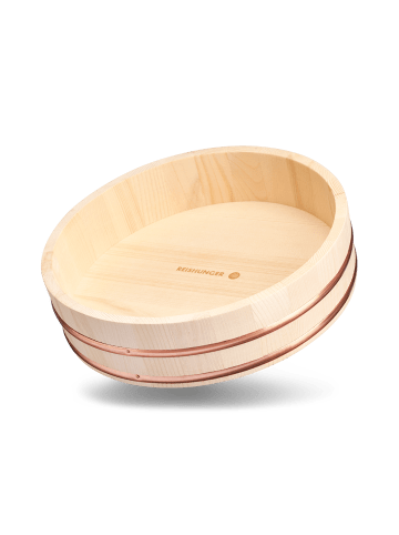 Reishunger Hangiri Holzschüssel für Einsteiger, klein (30cm)