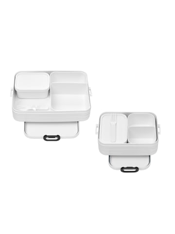 Mepal 2er Set Bento-Lunchboxen Take A Break in Nordic White