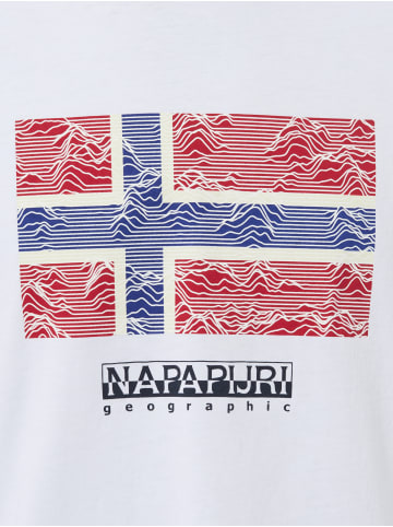 Napapijri T-Shirt Drapeau in weiß