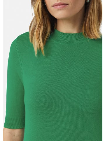 comma Strickpullover kurzarm in Grün