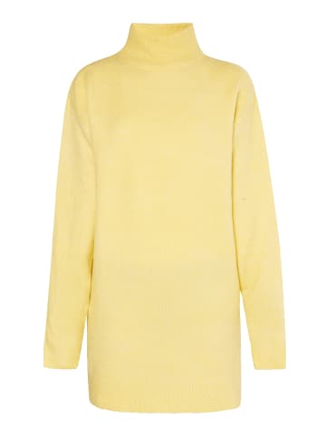 myMo Damen Strickkleid in Hellgelb