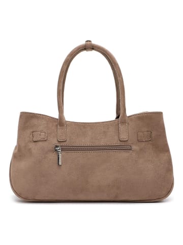 Tamaris TAS Melina Schultertasche Leder 39 cm in darktaupe