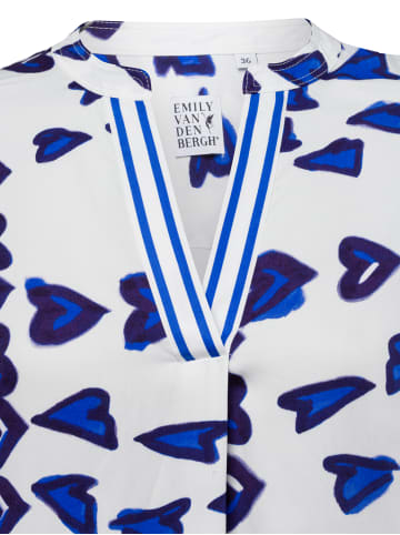 EMILY VAN DEN BERGH  Blusenshirt in blau weiß