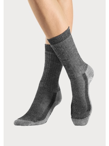 Bench Wandersocken in 2x schwarz-melange