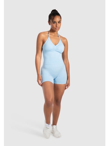 SMILODOX Crop Top Malena in Hellblau