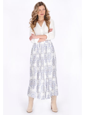 usha FESTIVAL Women Skirt in blue offwhite