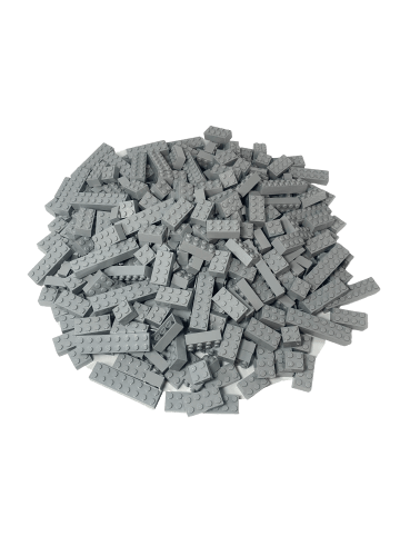 LEGO Bausteine Hellgrau 100x Teile - ab 3 Jahren in gray