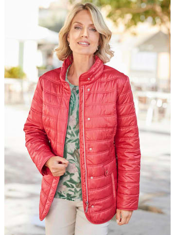 GOLDNER Leichte Steppjacke mit Kapuze, 71cm in koralle