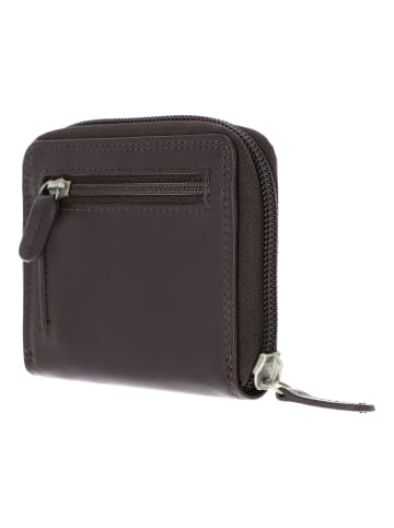Golden Head Polo Geldbörse RFID Schutz Leder 10 cm dunkelbraun