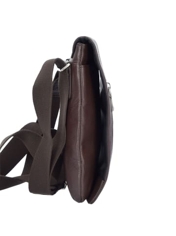 Esquire Sydney Umhängetasche Leder 21 cm braun