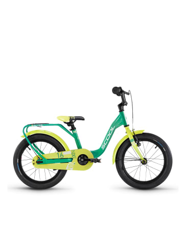 S'COOL Kinderfahrrad - niXe 16 Zoll 1-Gang | ab 4 Jahre - Green/Lime