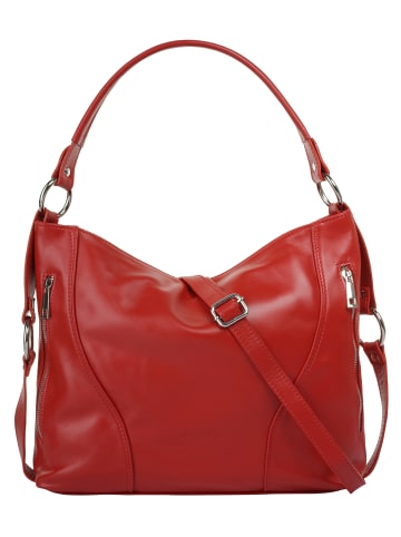 Samantha Look Handtasche echt Leder in rot