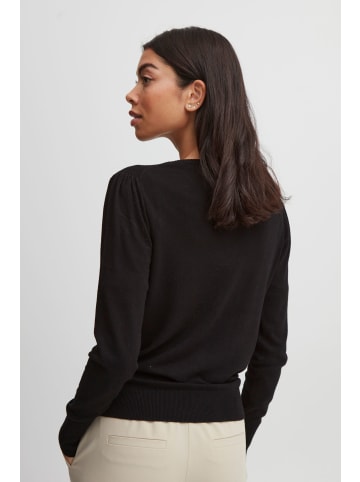 b.young Strickpullover BYMMPIMBA1 BUTTON JUMPER - 20812781 in black denim