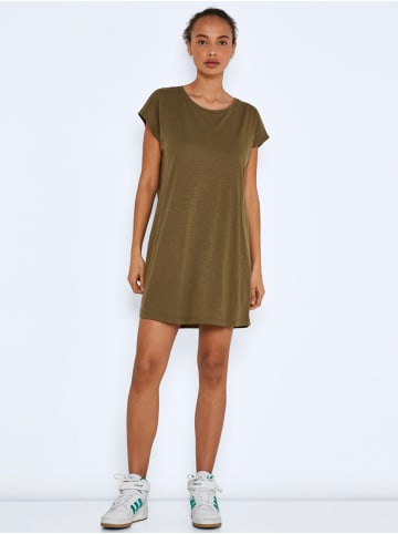 Noisy may Kurzarm Basic Mini Shirt Kleid NMMATHILDE in Olive