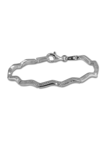SilberDream 925 Sterling Silber Damen SilberDream Armbänder Welle ca. 18,5cm