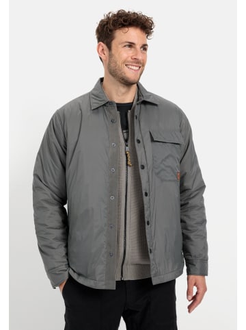 Camel Active Overshirt mit Druckknöpfe in Grau