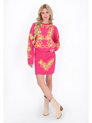 IZIA Sweater in pink lime