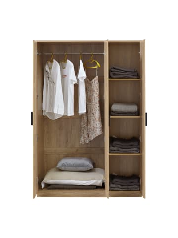 en.casa Kleiderschrank Eiselfing in Beige Ohne Farbe (B)120cm (G)93.4cm