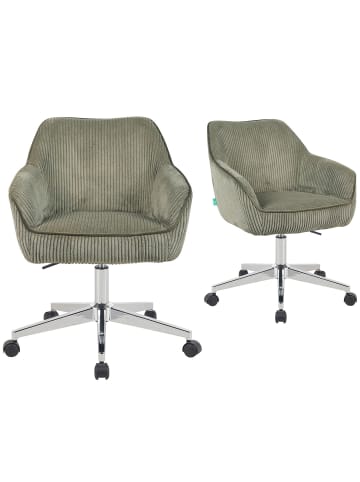 DUBI Möbel 2er-Set: Bürostuhl Mika-Noel in Grün - (B)60 x (H)80 x  (T)61 cm