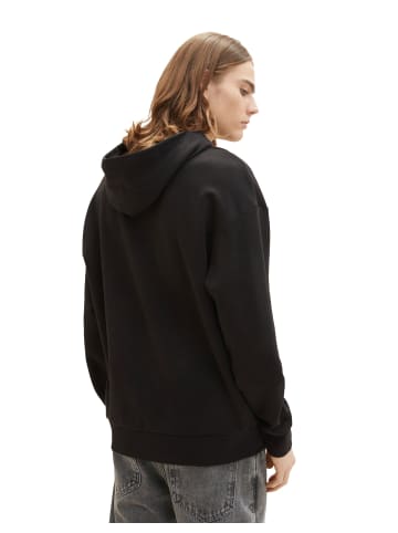 TOM TAILOR Denim Hoodie in BLACK