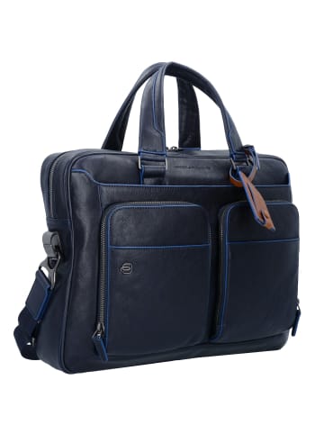 Piquadro Blue Square Special Aktentasche Leder 39 cm Laptopfach in blu