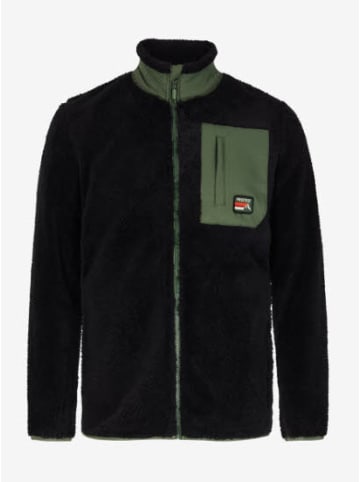 Protest Fleecejacke in schwarz