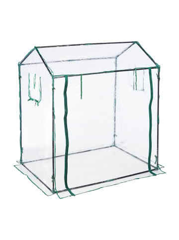 relaxdays Foliengewächshaus in Transparent - (B)132 x (H)152 x (T)92 cm