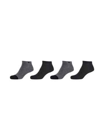 camano Sneakersocken 4er Pack ca-soft in Schwarz