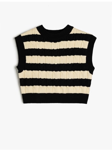 KOTON Sweater in Ekru Gestreift