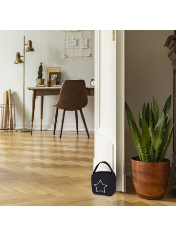 relaxdays 4 x Türstopper "Sack" in Schwarz