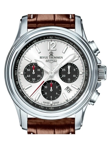 Revue Thommen Analoguhr für Erwachsene in braun